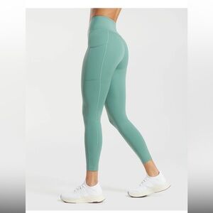 Gymshark pocket leggings - ink teal